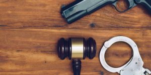 gun, gavel and handcuffs - Springfield firearm attorney