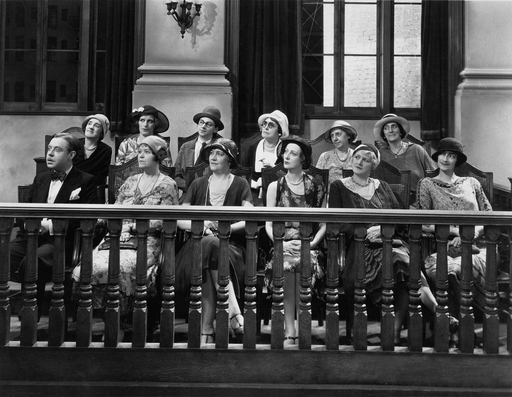 old fashioned jury photo